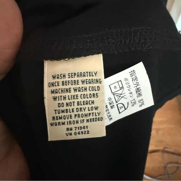 Lands' End Women's 3X Plus 3/4 Sleeve A-Line Dress Black - Picture 5 of 6